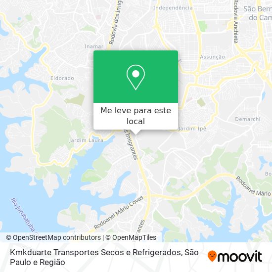 Kmkduarte Transportes Secos e Refrigerados mapa