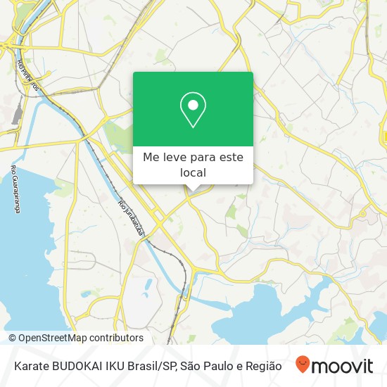 Karate BUDOKAI IKU Brasil/SP mapa