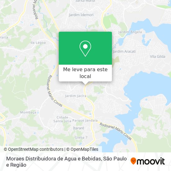 Moraes Distribuidora de Agua e Bebidas mapa