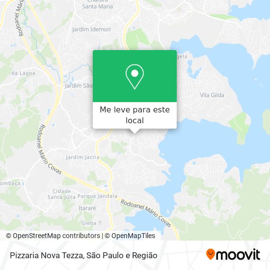 Pizzaria Nova Tezza mapa