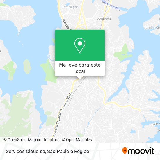 Servicos Cloud sa mapa