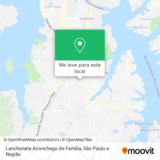 Lanchonete Aconchego de Familia mapa