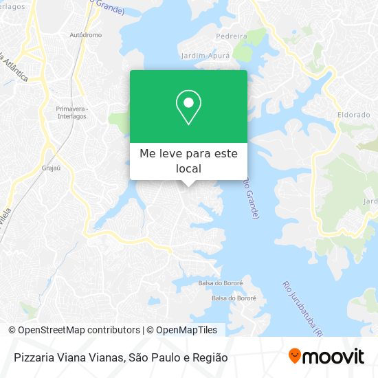 Pizzaria Viana Vianas mapa