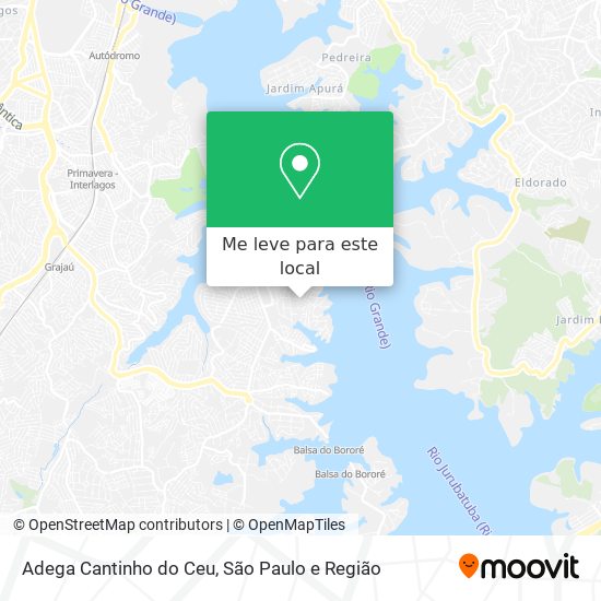 Adega Cantinho do Ceu mapa