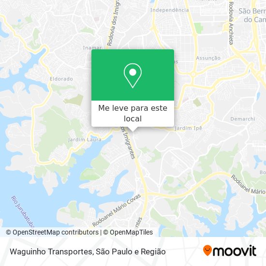 Waguinho Transportes mapa