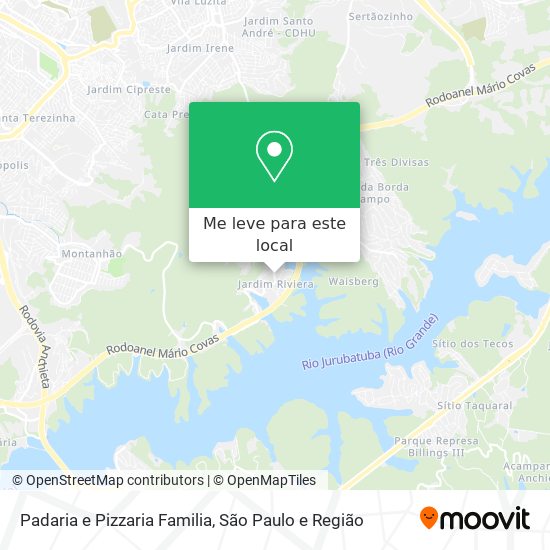 Padaria e Pizzaria Familia mapa