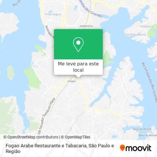 Fogao Arabe Restaurante e Tabacaria mapa