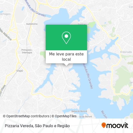 Pizzaria Vereda mapa