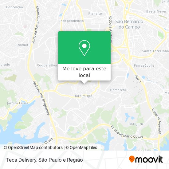 Teca Delivery mapa