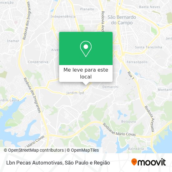 Lbn Pecas Automotivas mapa