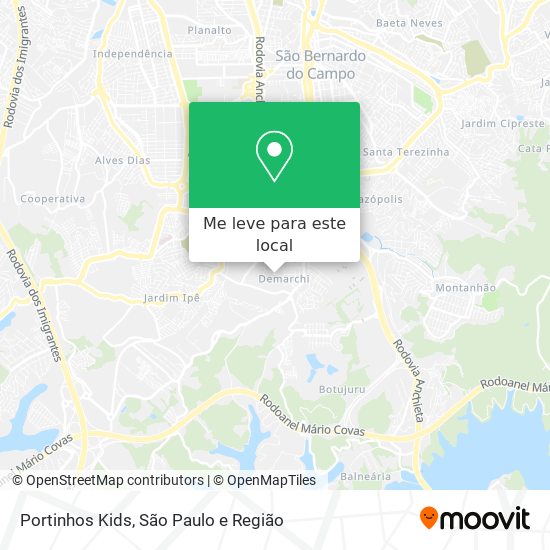 Portinhos Kids mapa