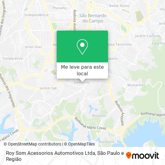 Roy Som Acessorios Automotivos Ltda mapa