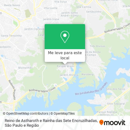 Reino de Astharoth e Rainha das Sete Encruzilhadas mapa