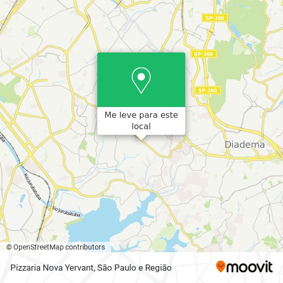 Pizzaria Nova Yervant mapa