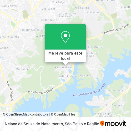 Neiane de Souza do Nascimento mapa