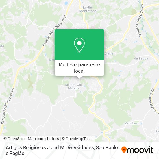 Artigos Religiosos J and M Diversidades mapa
