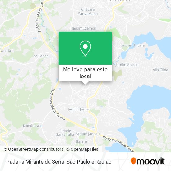 Padaria Mirante da Serra mapa