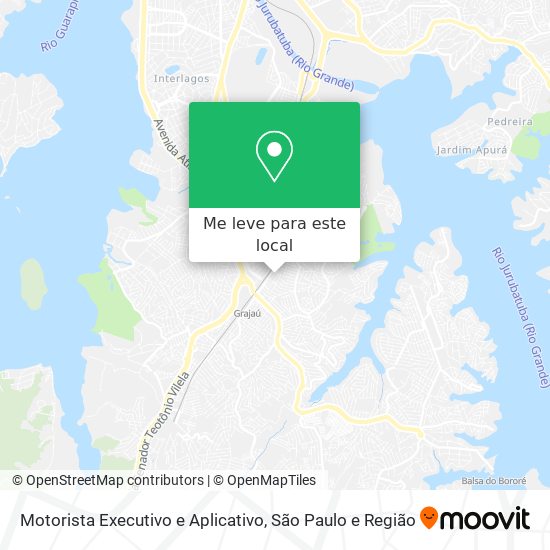 Motorista Executivo e Aplicativo mapa