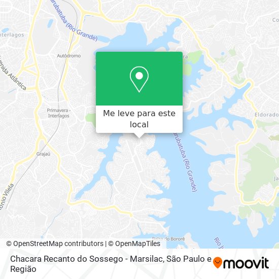 Chacara Recanto do Sossego - Marsilac mapa