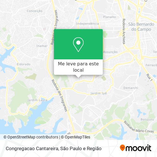 Congregacao Cantareira mapa