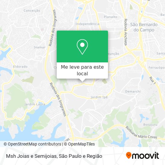 Msh Joias e Semijoias mapa