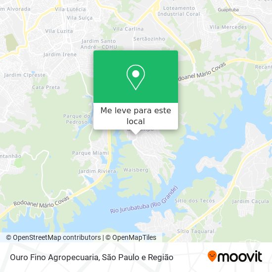 Ouro Fino Agropecuaria mapa