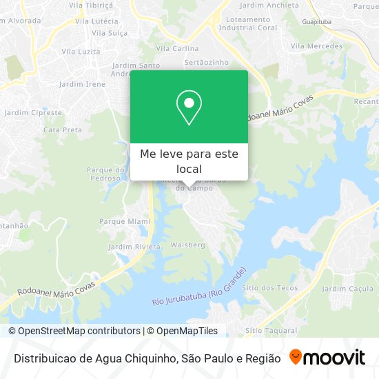 Distribuicao de Agua Chiquinho mapa