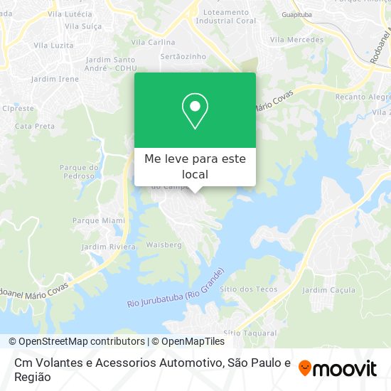 Cm Volantes e Acessorios Automotivo mapa