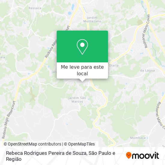 Rebeca Rodrigues Pereira de Souza mapa