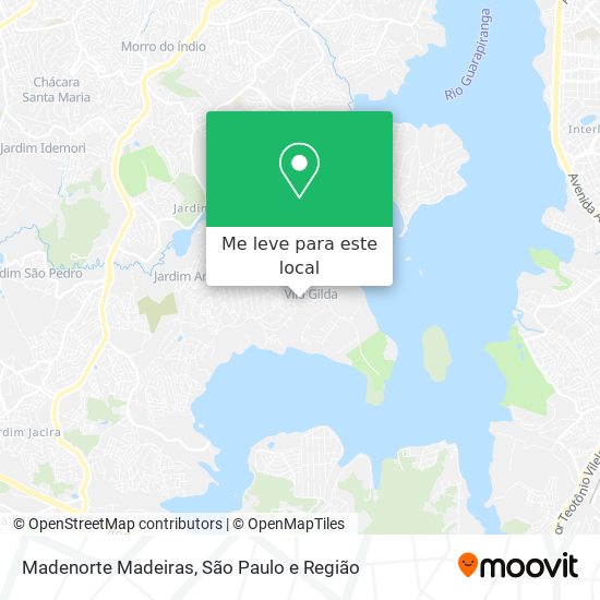 Madenorte Madeiras mapa