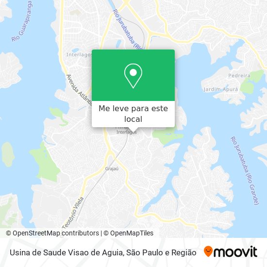 Usina de Saude Visao de Aguia mapa