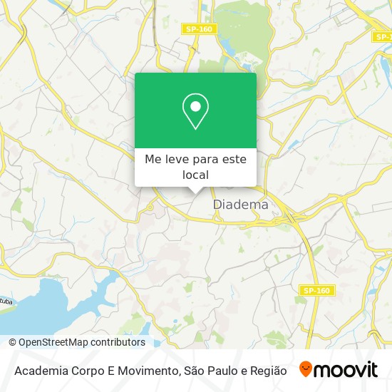 Academia Corpo E Movimento mapa