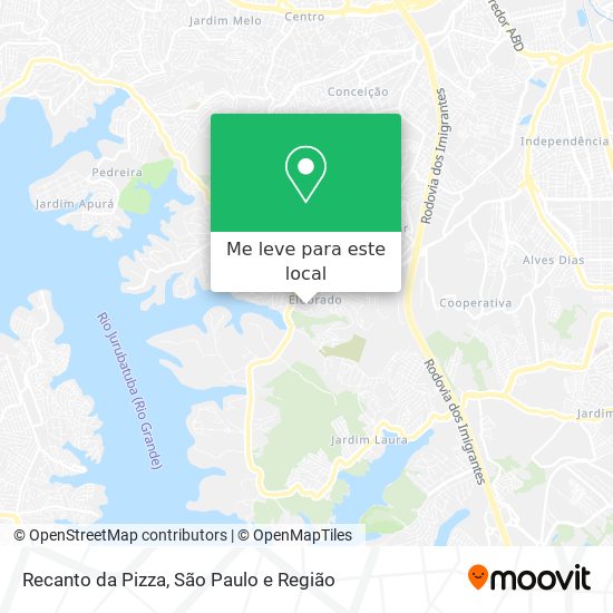 Recanto da Pizza mapa