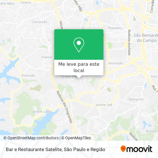 Bar e Restaurante Satelite mapa