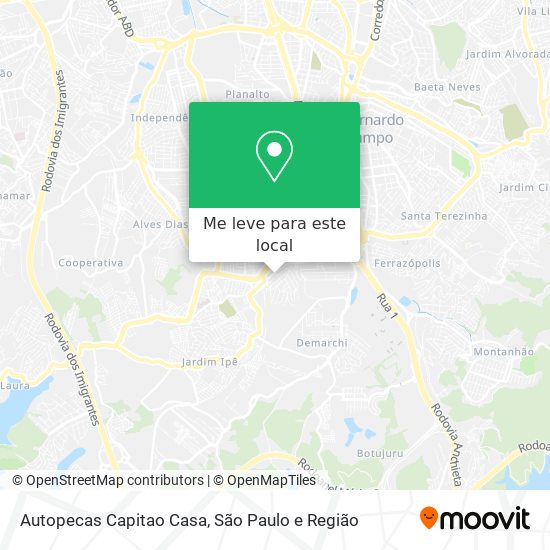 Autopecas Capitao Casa mapa