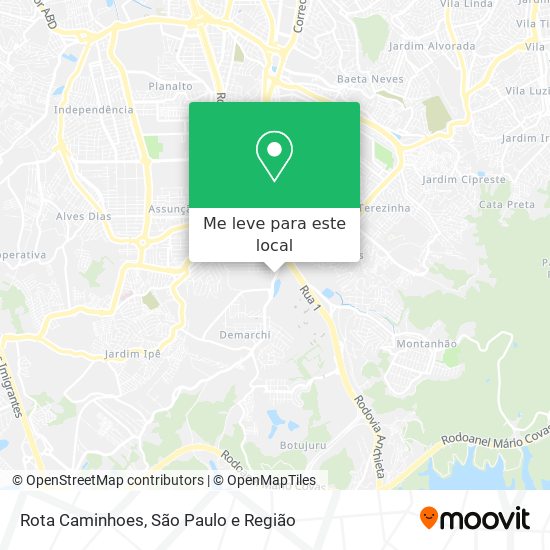 Rota Caminhoes mapa