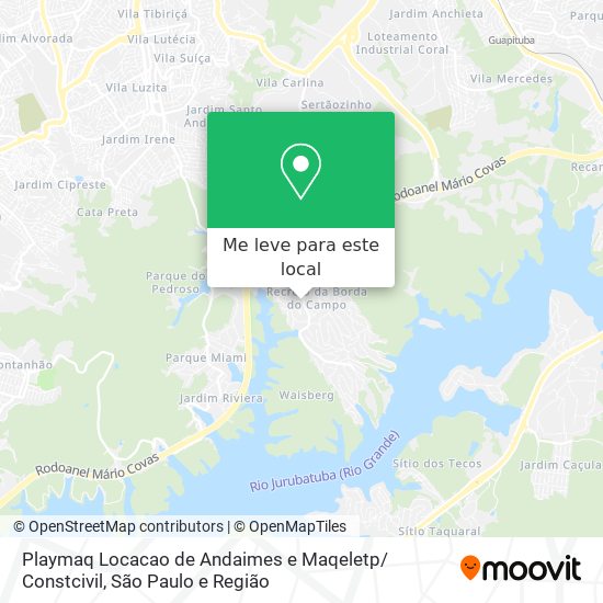 Playmaq Locacao de Andaimes e Maqeletp/ Constcivil mapa