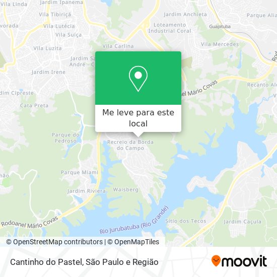 Cantinho do Pastel mapa