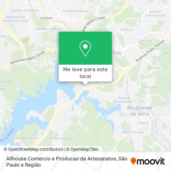 Allhouse Comercio e Producao de Artesanatos mapa