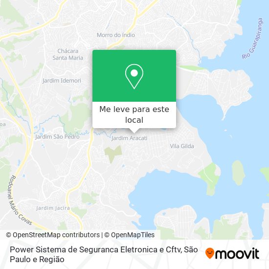 Power Sistema de Seguranca Eletronica e Cftv mapa