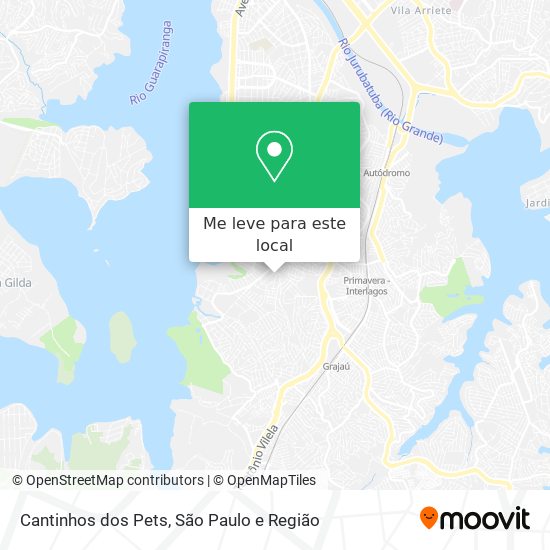 Cantinhos dos Pets mapa