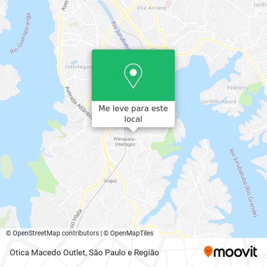 Otica Macedo Outlet mapa