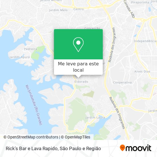 Rick's Bar e Lava Rapido mapa