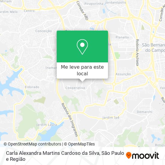 Carla Alexandra Martins Cardoso da Silva mapa