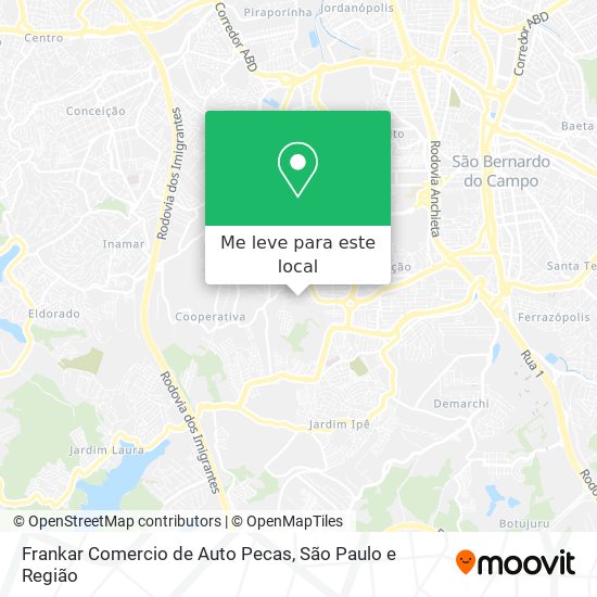 Frankar Comercio de Auto Pecas mapa