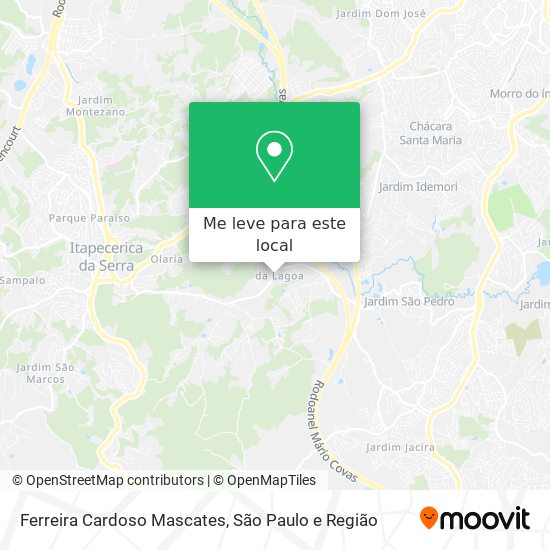 Ferreira Cardoso Mascates mapa