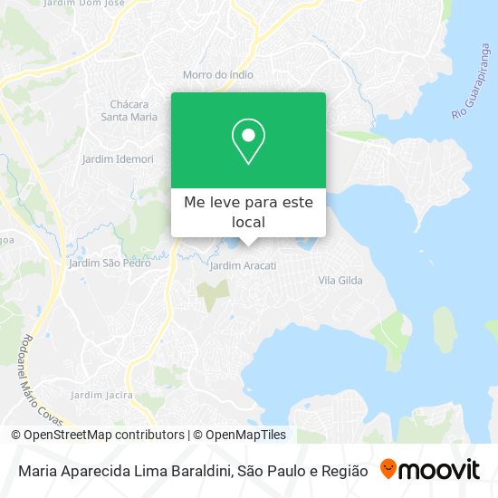 Maria Aparecida Lima Baraldini mapa