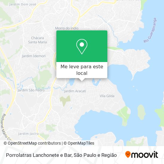 Porrolatras Lanchonete e Bar mapa