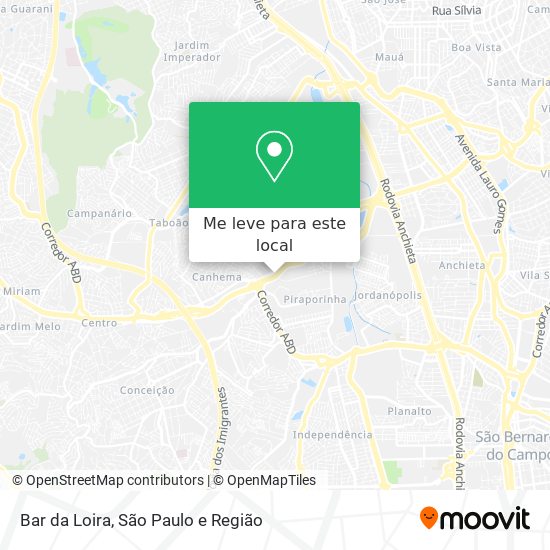 Bar da Loira mapa