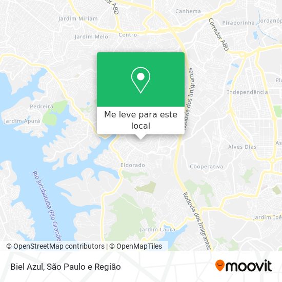 Biel Azul mapa